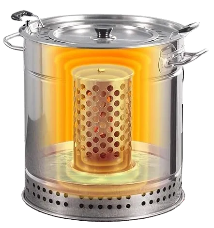 Vertical Charcoal Smokeless Grill Barrel