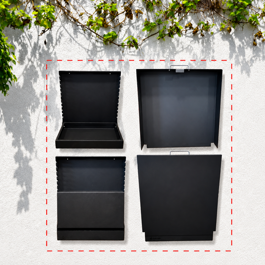 50 cm Wall-Mounted Charcoal BBQ