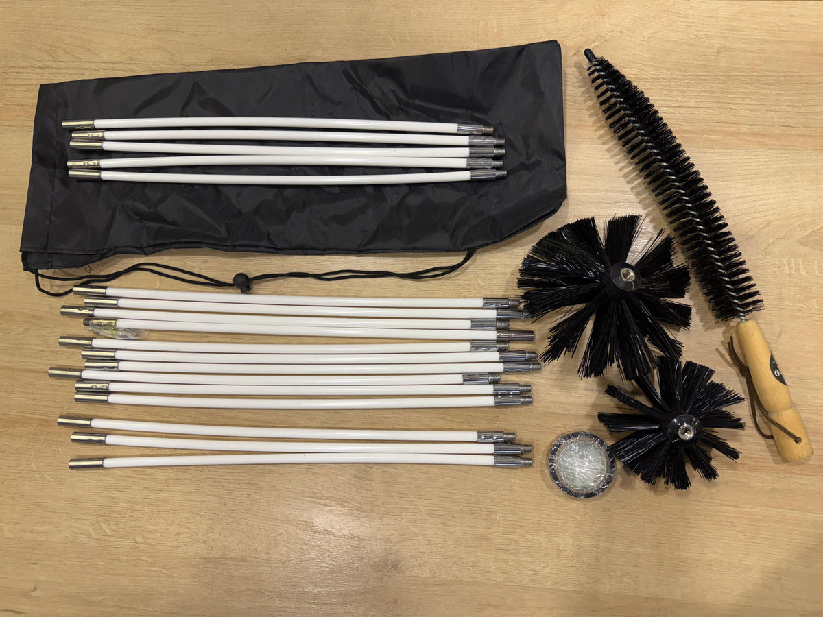 Stove Pipe Cleaning Brush Set