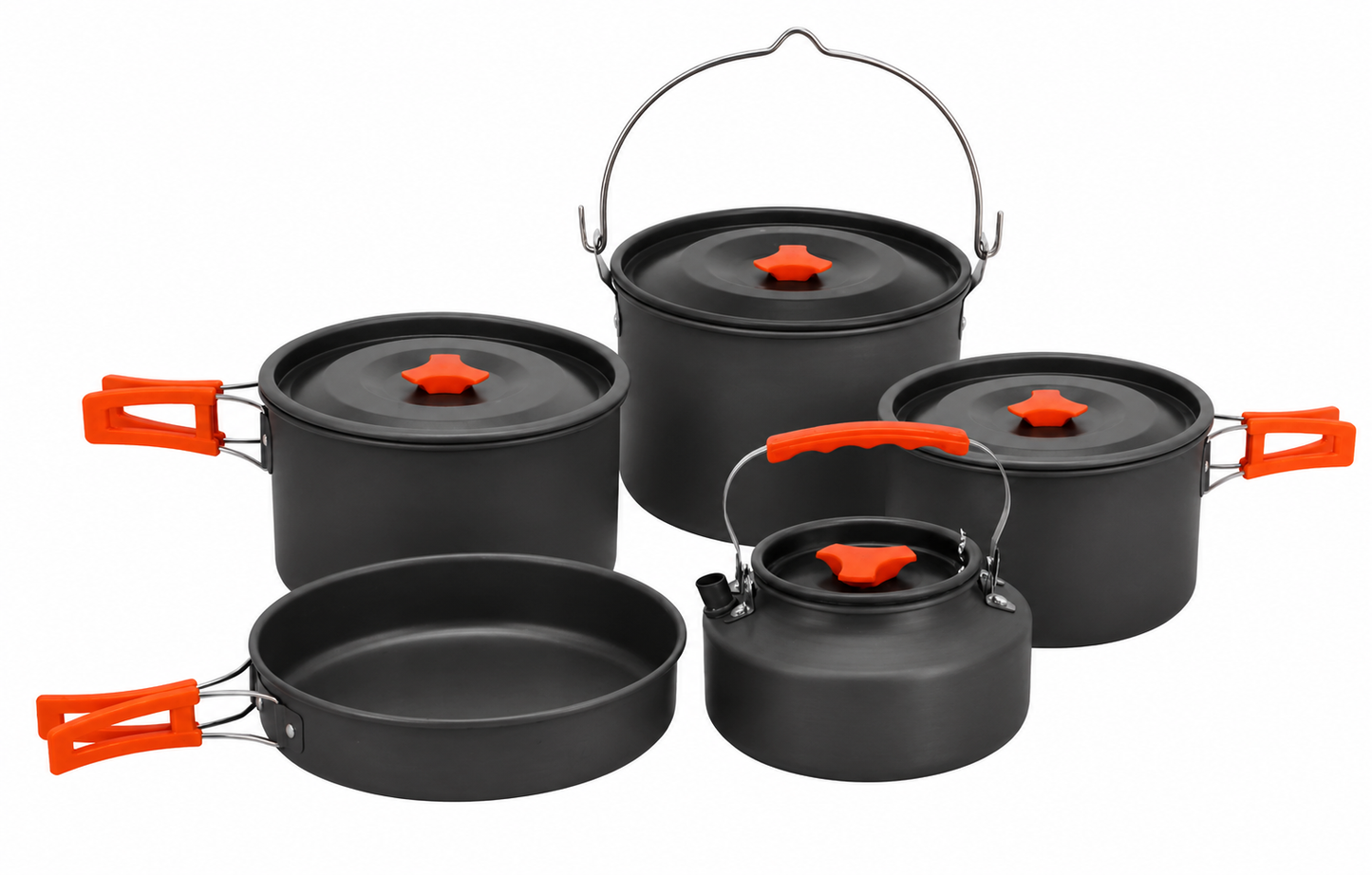 Camping cookware set 5pcs